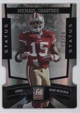 2010 Donruss Elite Black Status Die-Cut 13/24 Michael Crabtree #84 v0v