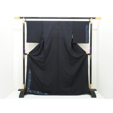 Authentic Unused Single-layer visiting kimono with Yuzen processing 260-0...