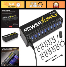 Isolated DC Power Supply for Guitar Effects Pedals - 10 Outputs, 9V/12V/18V