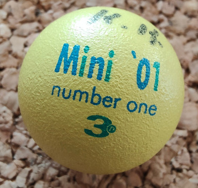 Minigolfball Minigolfbälle ~ 3D Mini ´01 number one MX