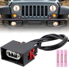 6806506AB Front Turn Signal Light Connector Plug Harness for Jeep Wrangler JK 1