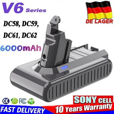 6000mAh Akku Für Dyson V6 Akku DC58 DC59 SV03 SV09 DC74 DC62 DC61 SV04 Sony Cell