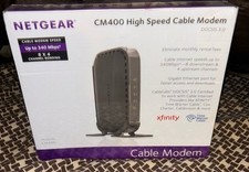 NETGEAR CM400-100NAS DOCSIS 3.0 High Sp Cable Modem. New Sealed