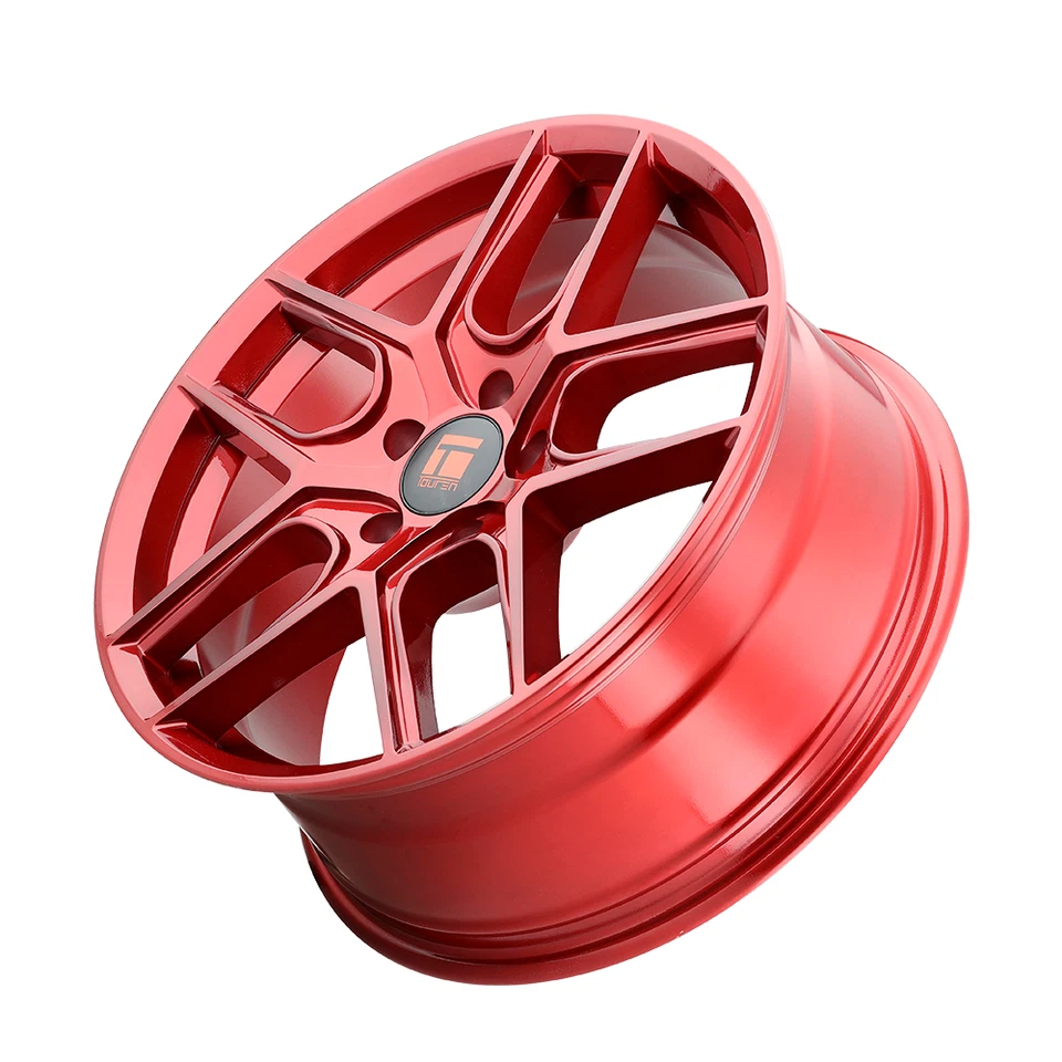 Juego 4 Llantas 18" Touren TR79 18x8 CRimsson Candy Red 5x4.5 Llantas 35mm Foto 4 de 4