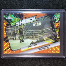 2026 Topps Chrome WWE SAMI ZAYN Viral Shock Orange Geometric 4/25 #20