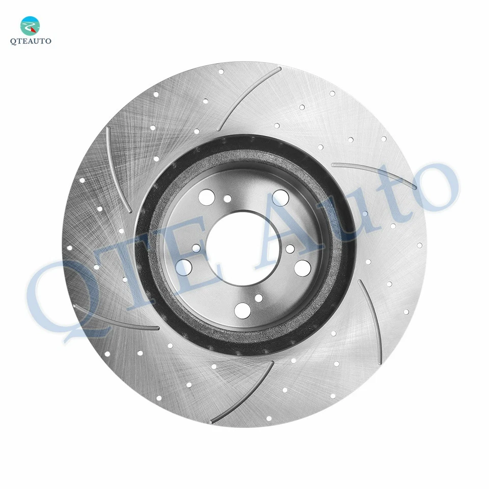 Rotores de freno ranurados perforados 4 piezas delanteros 319,7 mm-traseros 334 mm para Acura TL 2009-2014 Foto 4 de 4