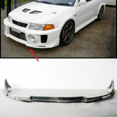 For Mitsubishi Evolution EVO 5 OE Front Bumper Lip Diffuser Carbon Fiber 