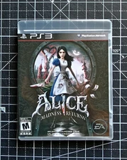 PS3 PlayStation 3 Alice Madness Returns Custom Case - NO Game NO Manual