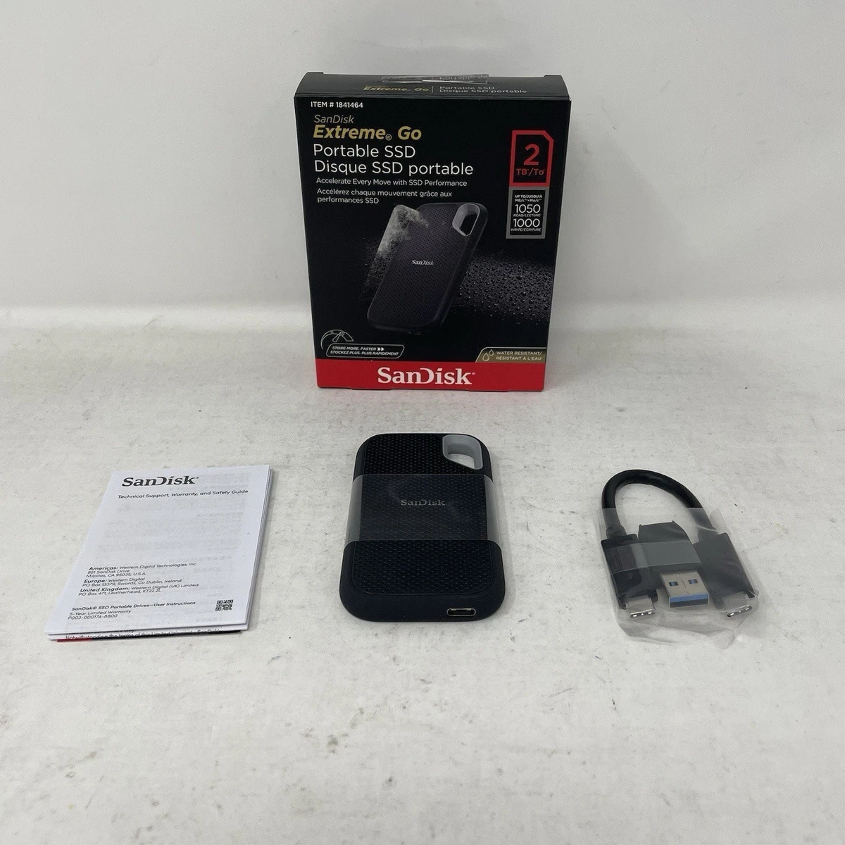 SanDisk Portable SSD 2TB【中古】 SanDisk 2TB Storage Capacity Hard Drives (HDD, SSD & NAS) for sale