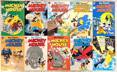 Disney's Mickey Mouse Lot of 10 Gladstone Comics VTG 1987