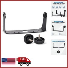 Lowrance 9" HDS Gimbal Bracket with Knobs for Boat Mounting Black Aluminum