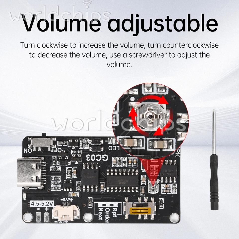 Поздравительная открытка 8 МБ записываемый голосовой чип музыкальная шкатулка звуковой модуль сделай сам музыкальный USB C - Изображение 3 из 4