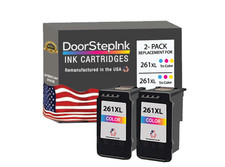 DoorStepInk Compatible Ink Cartridge for Canon CL-261XL Twin Color-USA