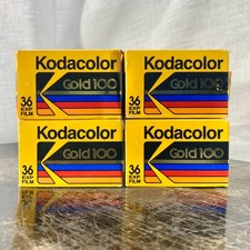 4 Rolls NOS Vintage Expired 1990 KODAK Kodacolor GOLD 100 35mm Print Film 36exp