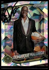 2025 Panini Prizm WNBA #144 Dominique Malonga Ice Prizms Signed Card Auto IP