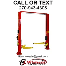 New AMGO OHX-10 10,000 lb 2-Post Overhead Lift - Direct Drive Super-Asymmetric