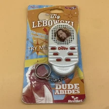 The Big Lebowski The Dude Talking Keychain RARE - Tested Working - New Sealed