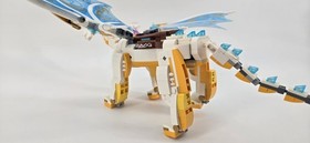 LEGO Elves 41179 Elandra Queen White Dragon Large 15&rdquo; Wingspan Complete W/ Figs