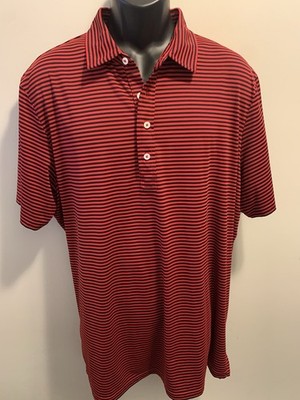 Ralph Lauren RLX Men s Polo Currahee Club Edition, Size 2 XL, Color Red/Stripe