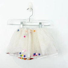 Doe A Dear Pom Pom Glitter Tutu Skirt Size 2T