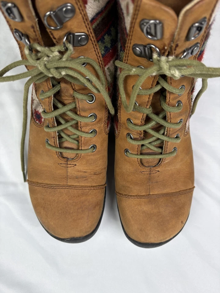 Botas Keen para mujer talla 7 cuero marrón Fair Isle tejidas con cordones senderismo 1011457 Foto 4 de 4