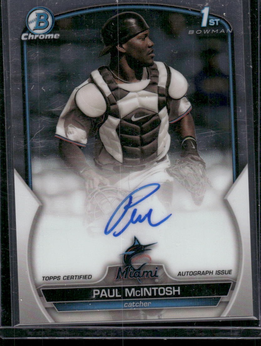 2023 Bowman Chrome #CPA-PM Paul McIntosh Prospect Autographs