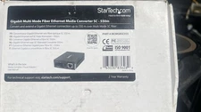 2 StarTech Gigabit Multi Mode Fiber Ethernet Media Converter SC-550m MCMGBSC055