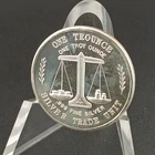 Vintage Silver Trade Unit Scarce "One Trounce" 1oz .999 Sectional Round Spotting