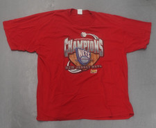 VINTAGE 2002 NEW JERSEY NETS EASTERN CONFRENCE FINALS T-SHIRT RED SIZE XXL