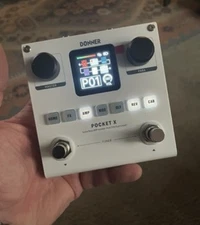 Donner Pocket X Multi Effects Pedal Built-in Battery 62 Effect For Guitar & Bass