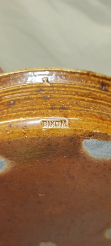 Studio Pottery Shino Glaze Planter stamped Dixon - Picture 9 of 11