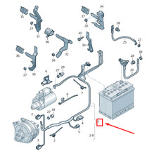 New SKODA KAMIQ Starter And Alternator Wiring Harness 2Q0971349LM NO🇺🇸DUTIES