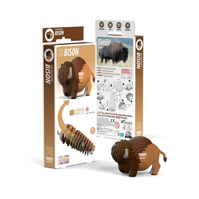 Bison 3D Figurine Kit - 2.8in. L x 2.2in. W x 1.97in. H (sl105626)