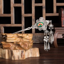 Ethnic Retro Embroidery Hairpin Chinese Hair Accessories Hanfu Qipao Hairpin