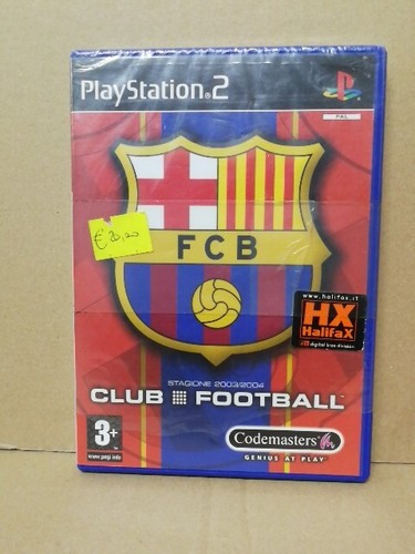 Club Football FC Barcelona Playstation PS2 Italian Edition 1st Print NEW&SEALED - Picture 1 of 10