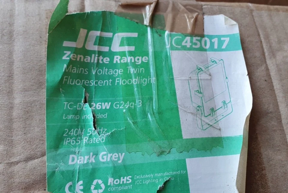 JCC Zenalite Low Energy High Power Floodlight , 2x 26w Lamps Included - Image 2 of 3