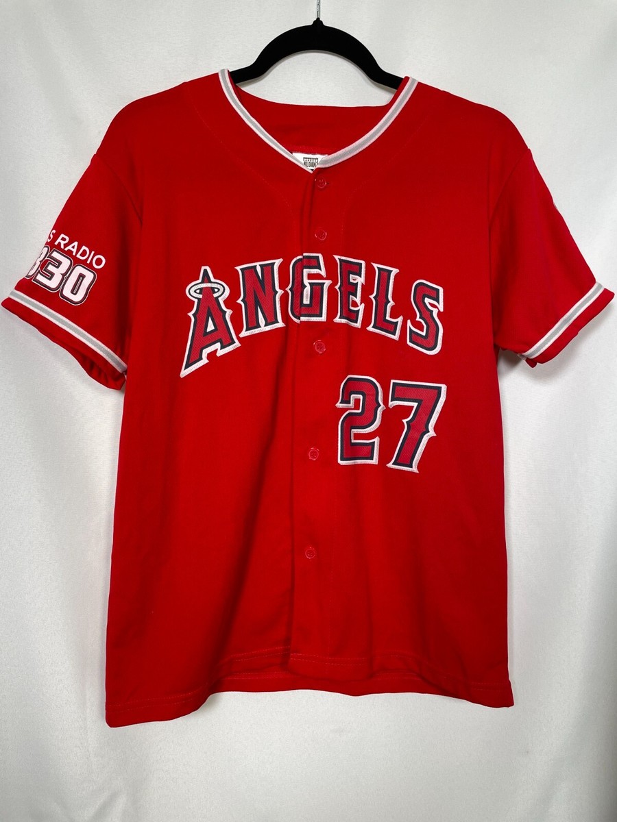 ANGELS ユニフォーム 赤 27 TROUT s-l400.jpg