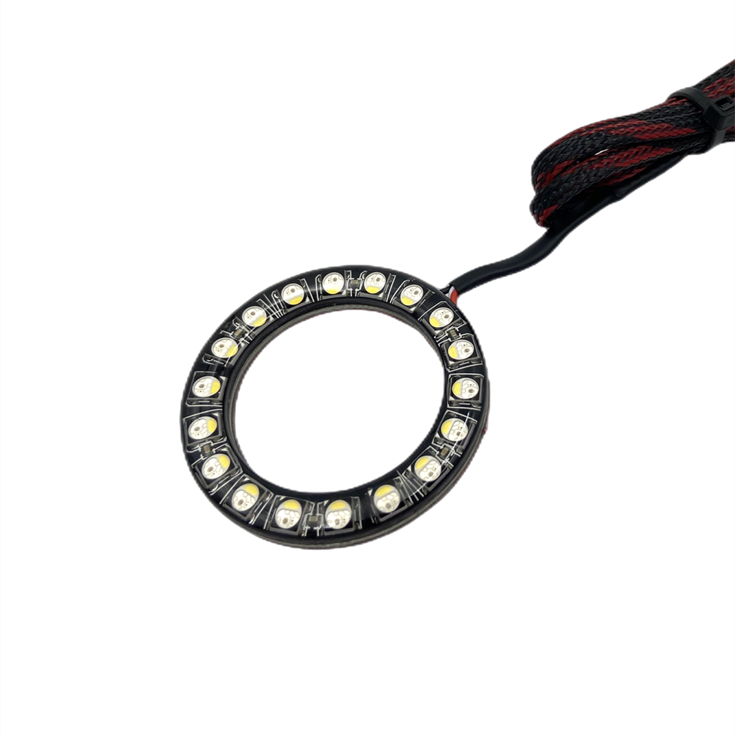 RGBW LED Fog Light Halo Ring Kit APP Control For Dodge Charger 2015