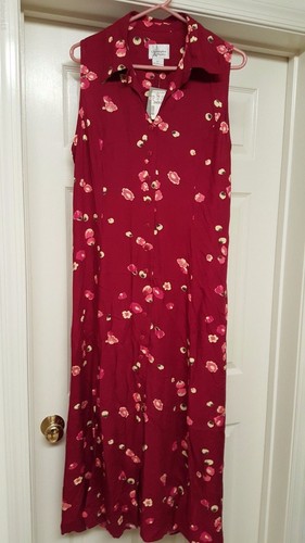 Christopher & Banks Damen Kleid Größe 16 Mehrfarbig Blumenmuster NEU