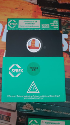 StarTexter 4.0 (Sybex 1988) Commodore 64 C64 (Diskette) working 8-bit