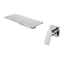 Waterfall Bathroom Sink Faucet Single-Handle Wall-mounted Brass - New