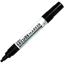 Artline Secure Marker 35305, Black Permanent Ink, 4.0mm Chisel Tip