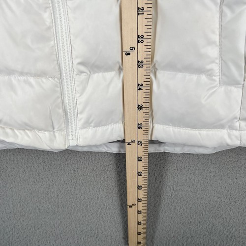 NEW! $90 Free Country Puffer Down Vest WOMENS XL White Full-Zip Down & Feathers - Picture 14 of 15