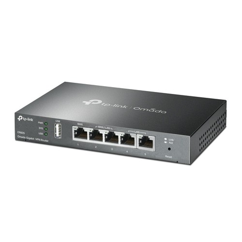 TP-Link ER605 v2 | Omada 5-Port Gigabit Multi-WAN VPN Router | 3 Config WAN/LANs - Picture 2 of 9
