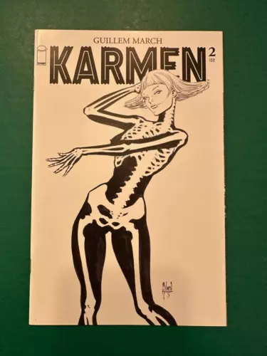 Karmen #2  Comic Book  Guillem March Black & White Cover