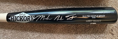 Mike Trout Signed FULL NAME Auto Game Model Bat MLB Authenticated COA RARE 🔥 - Picture 2 of 2