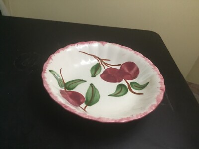 Blue Ridge Southern Potteries CRAB APPLE 5 1/4  FRUIT BOWLS - 3 Apples  8 Avail