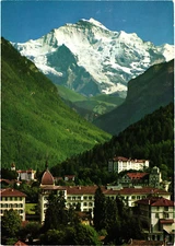 Interlaken. Jungfrau, 4167 m Colorphoto H. Steinhauer Postcard Unposted