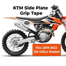 KTM Side Plate Grip Tape / Clear - 2019-2022 125-450cc Models