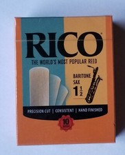 NEW RICO BARITONE SAXOPHONE REEDS STRENGTH 1.5 10 BOX